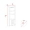 Tuhome Essential Corner Bar Cabinet, Three Shelves, Eight Built-in Wine Rack, Two Side Shelves, Aged Oak BLM7785 - alternate 5